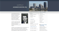 Desktop Screenshot of korotkinlaw.com